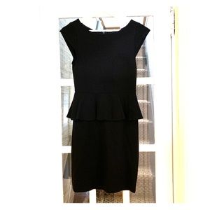 Alice + Olivia peplum dress, black, sz 2